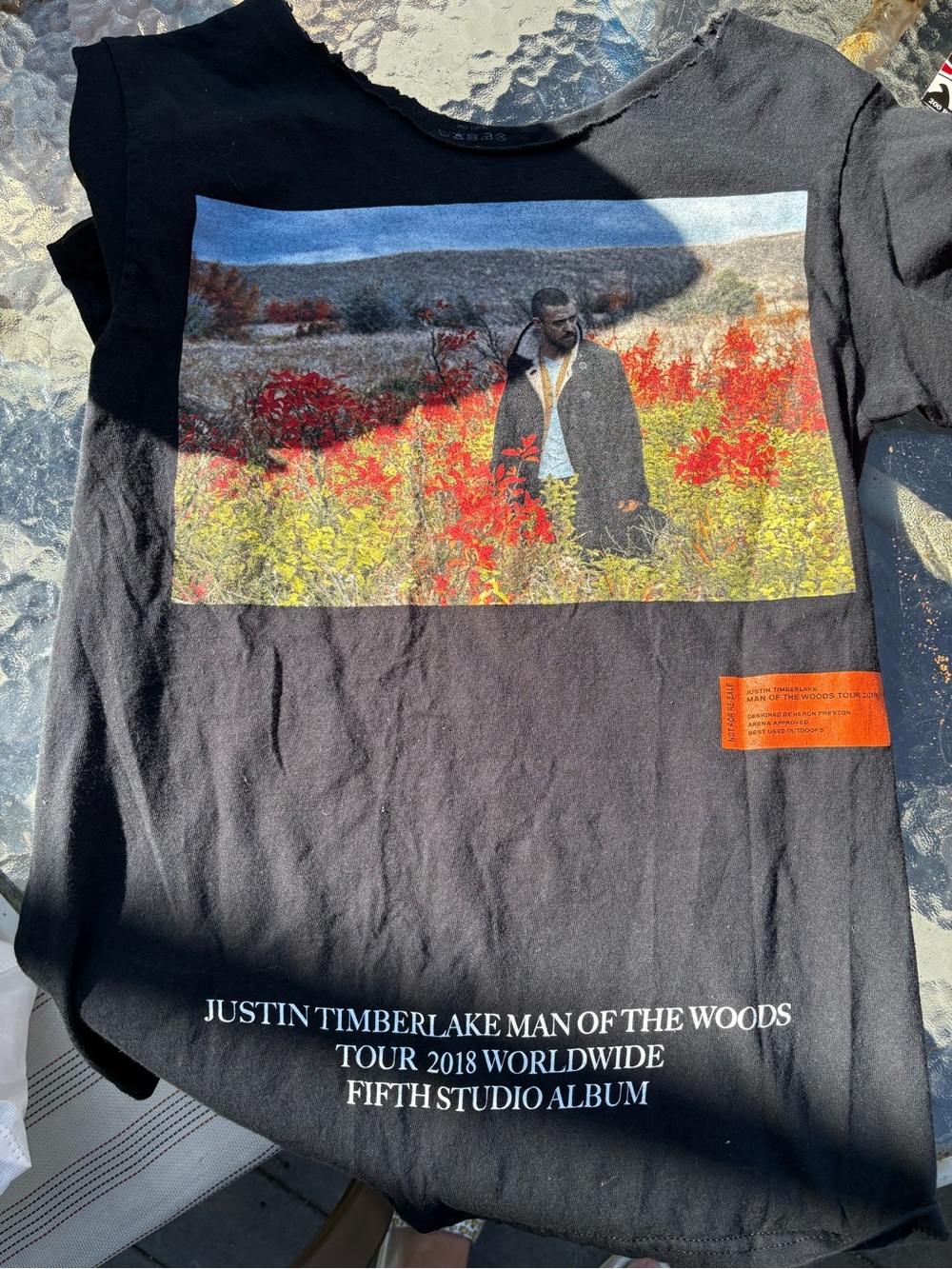 Black Graphic Tour T-Shirt - Justin Timberlake Man of the Woods